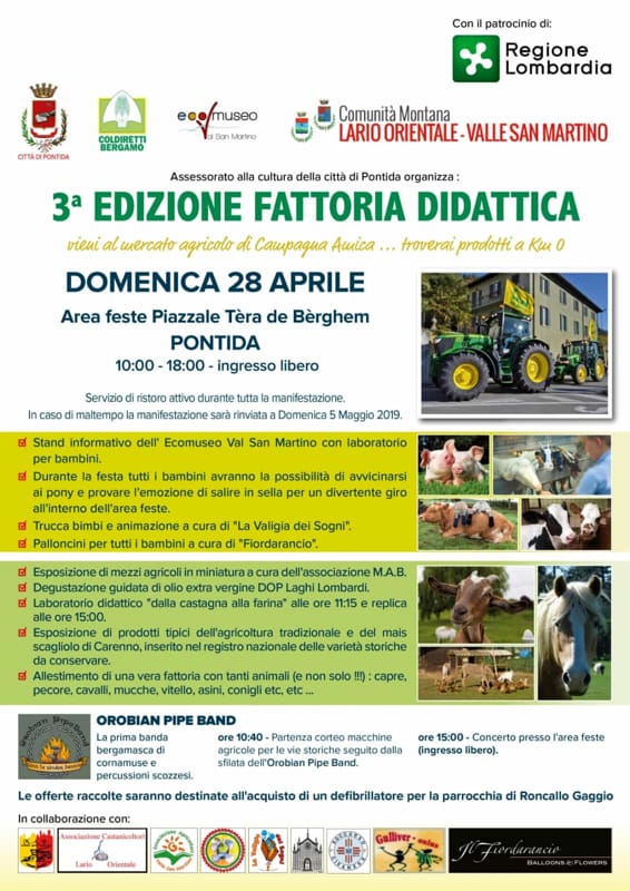 PONTIDA, È IN ARRIVO LA 3^ EDIZIONE DELLA FATTORIA DIDATTICA 1