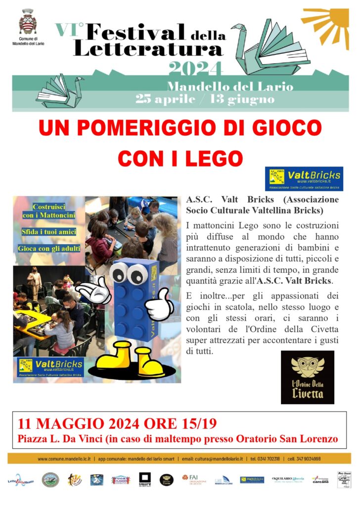 GIOCHIAMO CON I LEGO! FESTIVAL DELLA LETTERATURA 2024 1