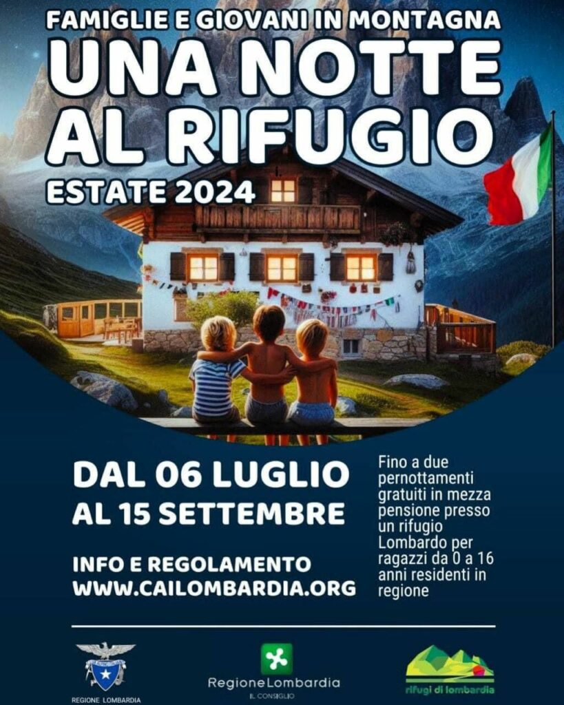 UNA NOTTE AL RIFUGIO: IL PROGETTO DI CAI LOMBARDIA 1