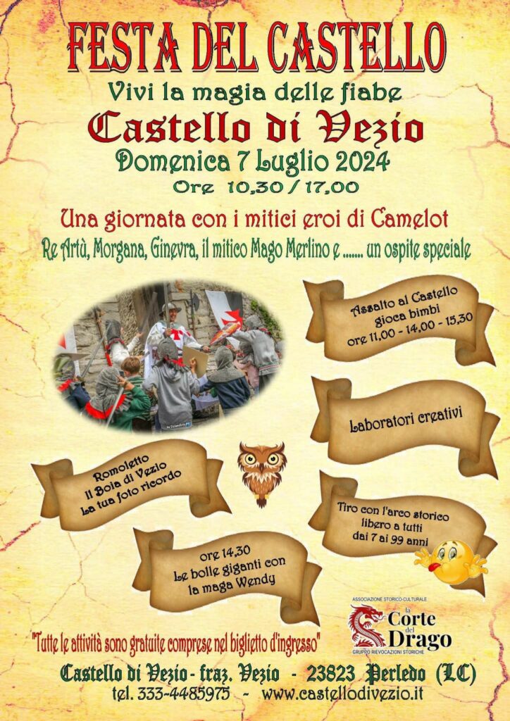 FESTA DEL CASTELLO, VIVI LA MAGIA DELLE FIABE NEL CASTELLO DI VEZIO 1