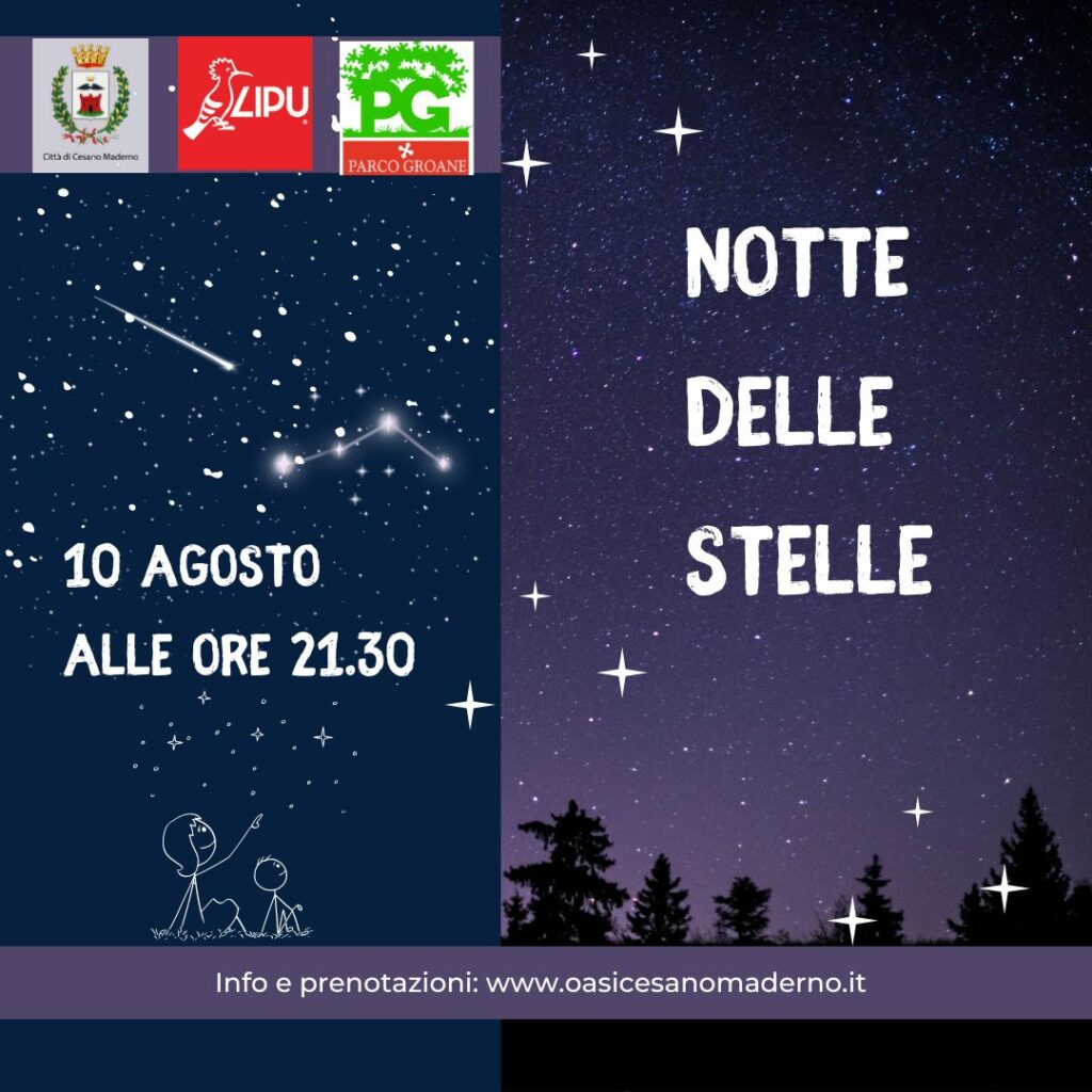 NOTTE DELLE STELLE: SABATO 10 AGOSTO IN TUTTE LE RISERVE LIPU 1