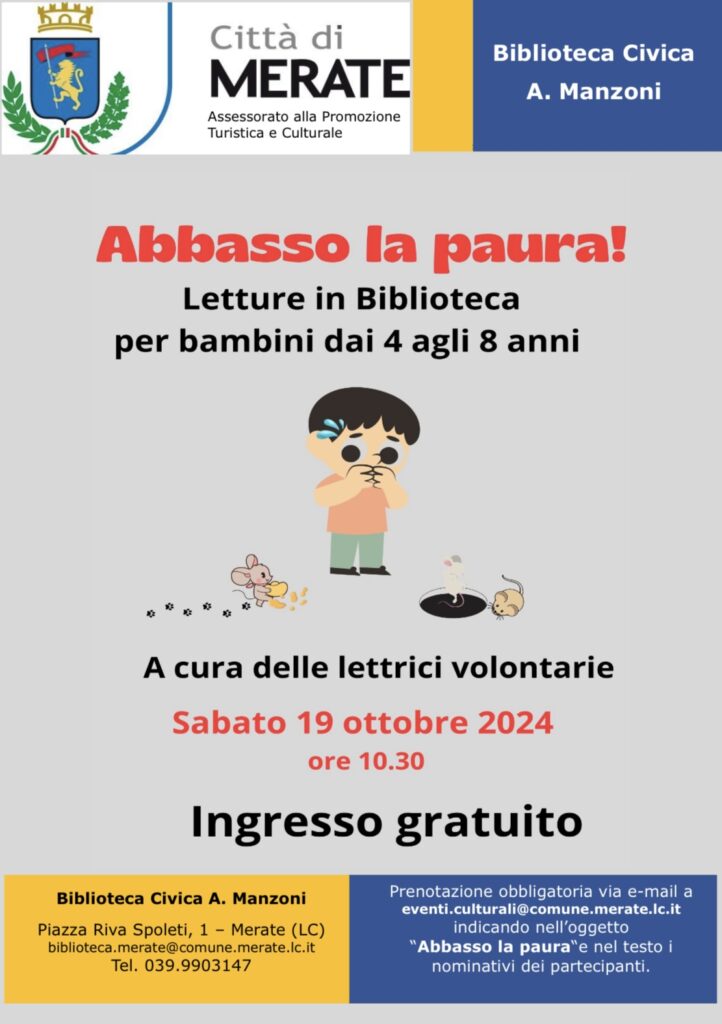 Letture in biblioteca: “Abbasso la paura!” 1