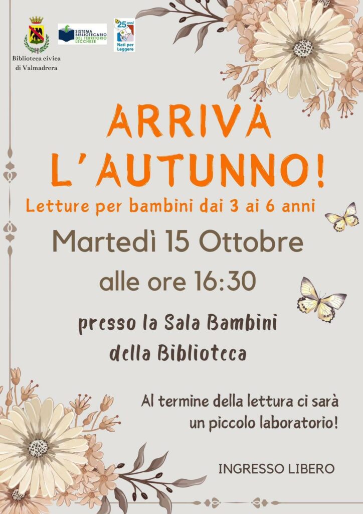 “Arriva l’autunno:” letture per i più piccini 1