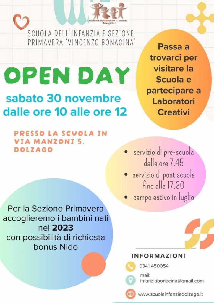 Open Day Scuola dell’Infanzia “Vincenzo Bonacina” 1